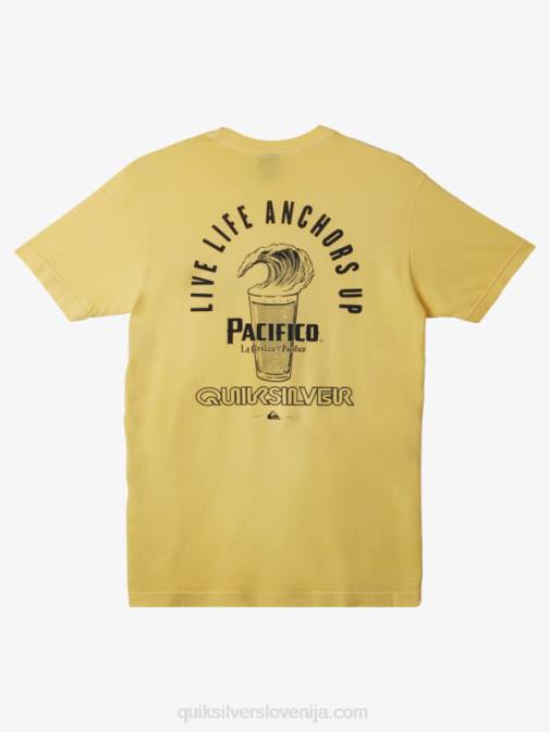 Quiksilver x Pacifico PJ4H12 moški zlato ne borite se s penasto majico