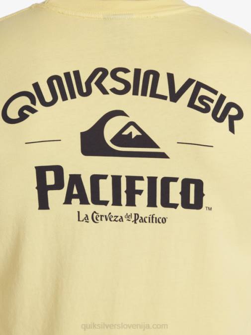 Quiksilver x Pacifico PJ4H5 moški zlato majica z dolgimi rokavi straight shooter