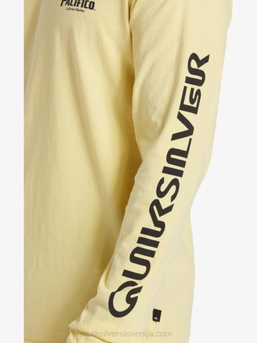 Quiksilver x Pacifico PJ4H5 moški zlato majica z dolgimi rokavi straight shooter