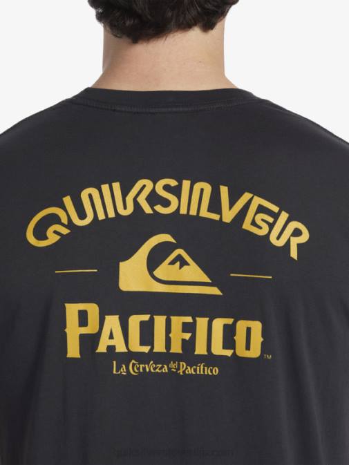 Quiksilver x Pacifico PJ4H8 moški asfalt straight shooter majica s kratkimi rokavi