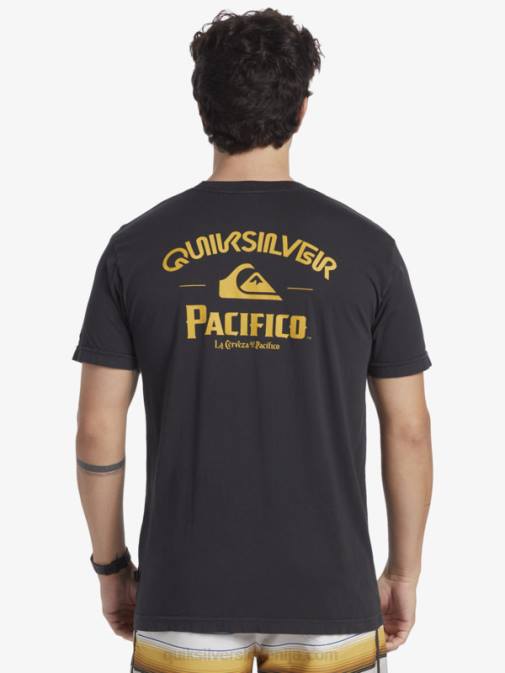 Quiksilver x Pacifico PJ4H8 moški asfalt straight shooter majica s kratkimi rokavi