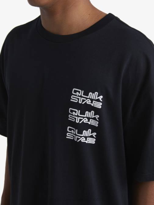 Quiksilver x Stab PJ4H1667 moški Črna majica s kratkimi rokavi