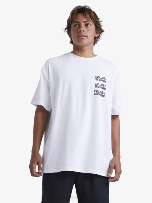 Quiksilver x Stab PJ4H1668 moški bela majica s kratkimi rokavi