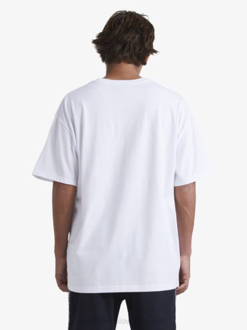Quiksilver x Stab PJ4H1668 moški bela majica s kratkimi rokavi