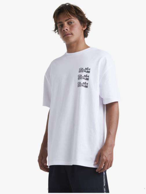 Quiksilver x Stab PJ4H1668 moški bela majica s kratkimi rokavi