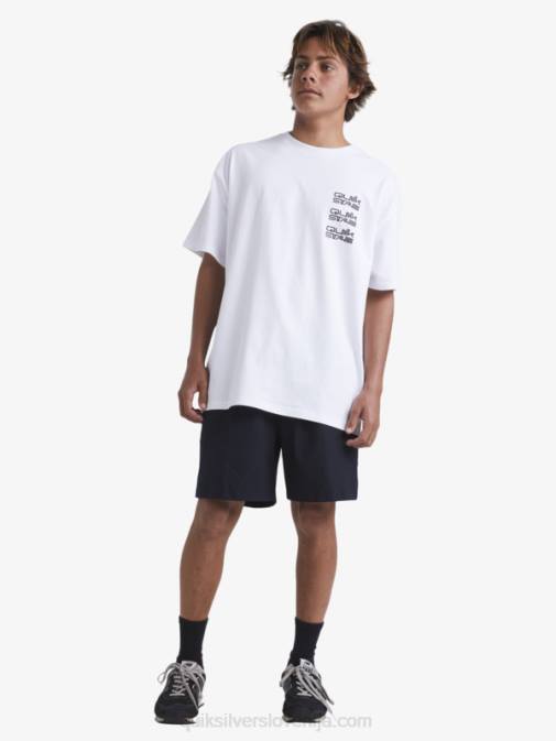 Quiksilver x Stab PJ4H1668 moški bela majica s kratkimi rokavi