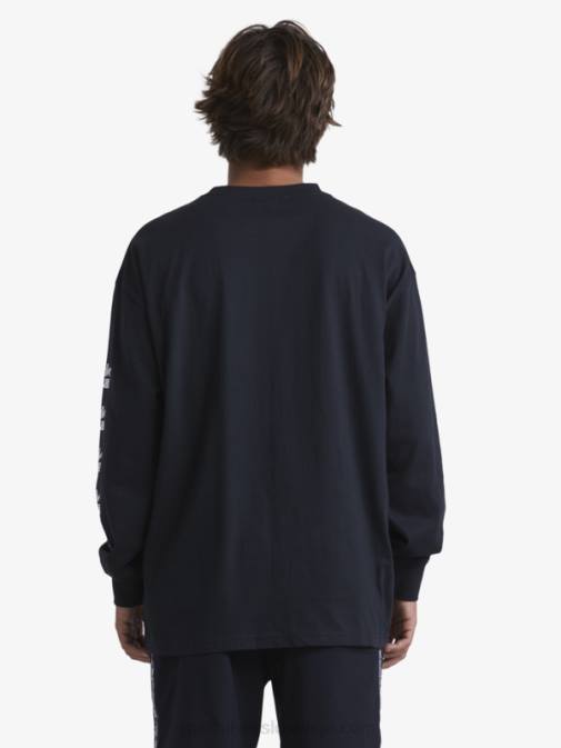 Quiksilver x Stab PJ4H1845 moški Črna organska majica z dolgimi rokavi