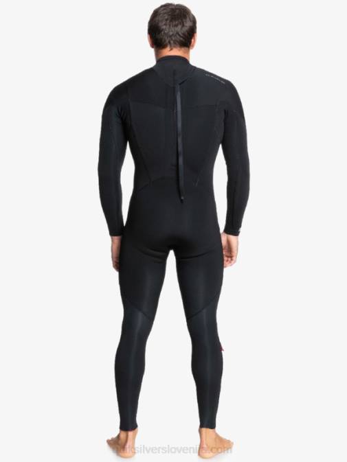 Quiksilver PJ4H1174 moški Črna Neoprenska obleka z zadrgo za 4/3 vsakodnevne treninge