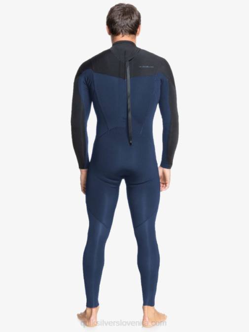 Quiksilver PJ4H1175 moški temno modra/črna Neoprenska obleka z zadrgo za 4/3 vsakodnevne treninge