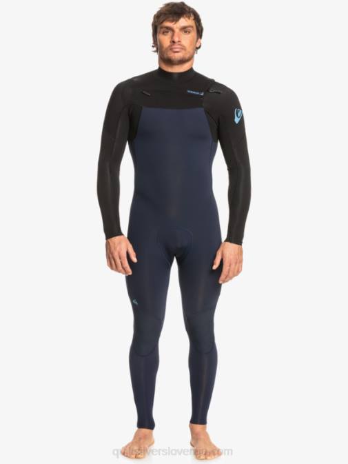 Quiksilver PJ4H1278 moški temno modra/črna Neoprenska obleka z zadrgo za 3/2 vsakodnevne treninge
