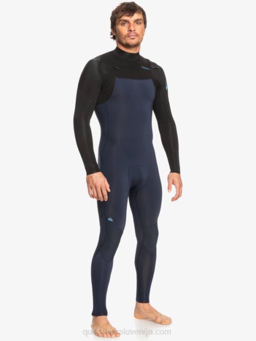 Quiksilver PJ4H1278 moški temno modra/črna Neoprenska obleka z zadrgo za 3/2 vsakodnevne treninge