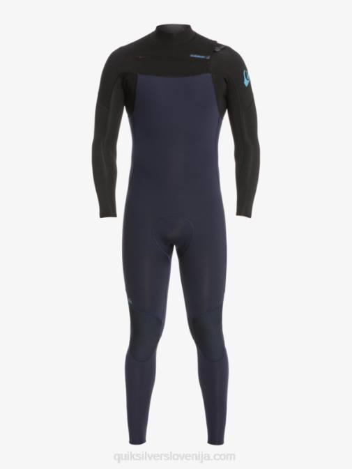 Quiksilver PJ4H1278 moški temno modra/črna Neoprenska obleka z zadrgo za 3/2 vsakodnevne treninge
