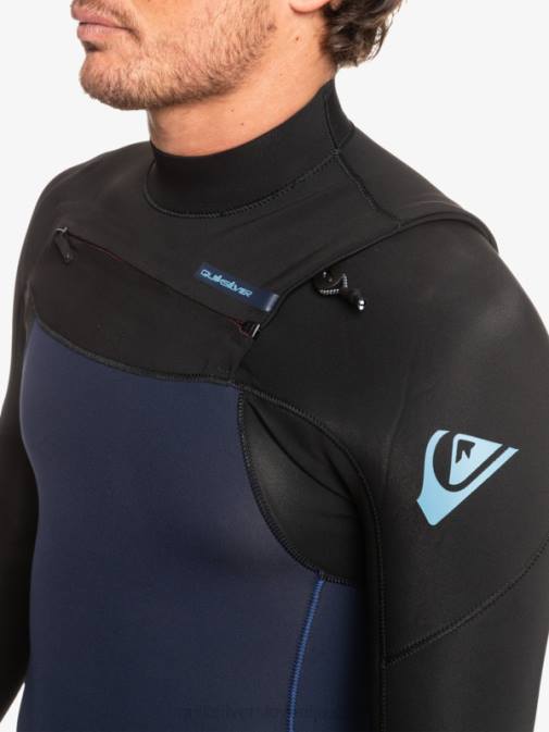 Quiksilver PJ4H1278 moški temno modra/črna Neoprenska obleka z zadrgo za 3/2 vsakodnevne treninge