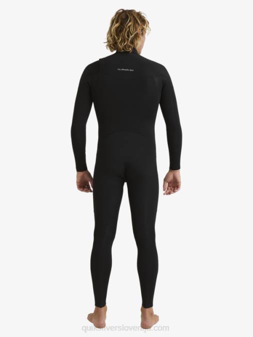 Quiksilver PJ4H1280 moški Črna Neoprenska obleka z zadrgo za 3/2 vsakodnevne treninge