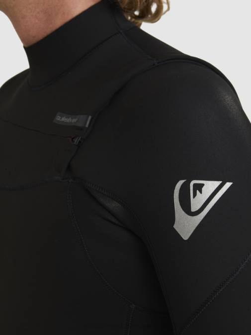 Quiksilver PJ4H1280 moški Črna Neoprenska obleka z zadrgo za 3/2 vsakodnevne treninge