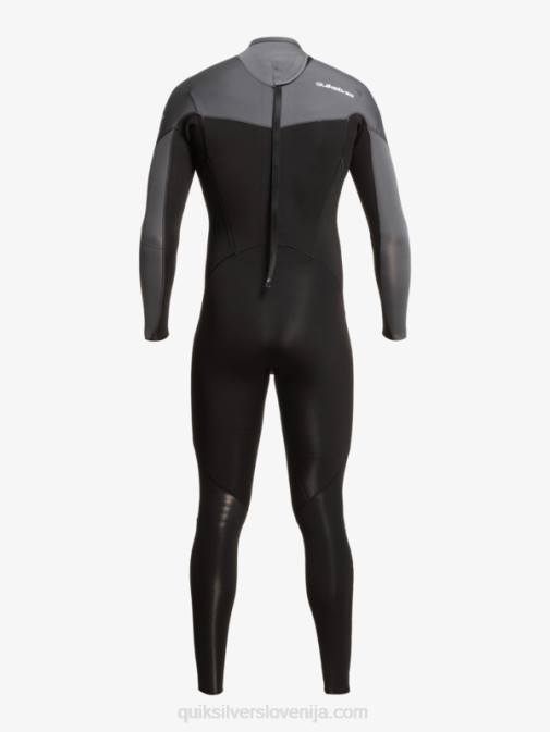 Quiksilver PJ4H926 moški črna/pištolna kovina 3/2 neoprenska obleka z zadrgo za vsak dan