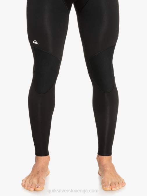 Quiksilver PJ4H926 moški črna/pištolna kovina 3/2 neoprenska obleka z zadrgo za vsak dan