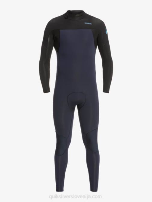 Quiksilver PJ4H927 moški temno modra/črna 3/2 neoprenska obleka z zadrgo za vsak dan