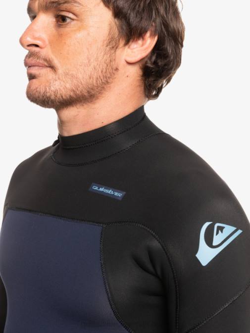 Quiksilver PJ4H927 moški temno modra/črna 3/2 neoprenska obleka z zadrgo za vsak dan
