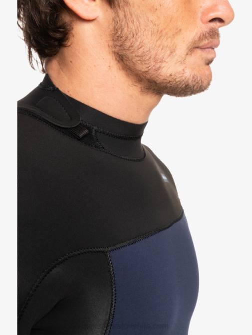 Quiksilver PJ4H927 moški temno modra/črna 3/2 neoprenska obleka z zadrgo za vsak dan