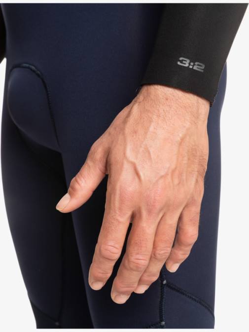 Quiksilver PJ4H927 moški temno modra/črna 3/2 neoprenska obleka z zadrgo za vsak dan