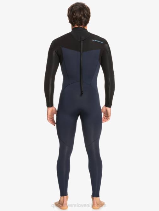 Quiksilver PJ4H927 moški temno modra/črna 3/2 neoprenska obleka z zadrgo za vsak dan