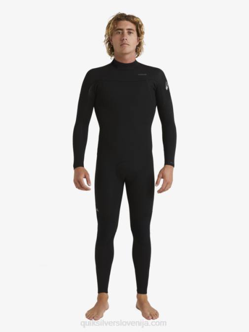 Quiksilver PJ4H928 moški Črna 3/2 neoprenska obleka z zadrgo za vsak dan