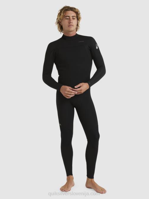 Quiksilver PJ4H928 moški Črna 3/2 neoprenska obleka z zadrgo za vsak dan