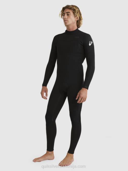 Quiksilver PJ4H928 moški Črna 3/2 neoprenska obleka z zadrgo za vsak dan