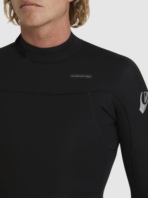 Quiksilver PJ4H928 moški Črna 3/2 neoprenska obleka z zadrgo za vsak dan
