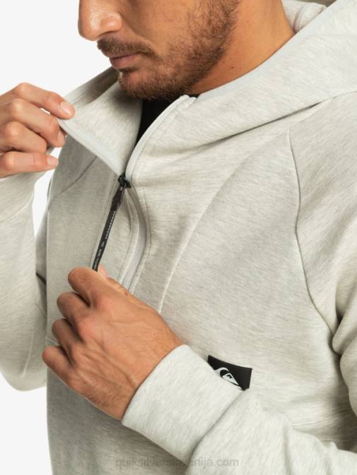 Quiksilver PJ4H1029 moški sivo vijolično vresje stopi s kapuco