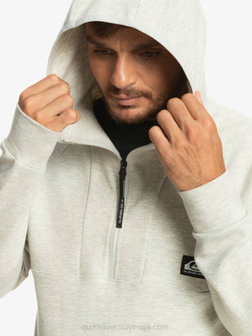 Quiksilver PJ4H1029 moški sivo vijolično vresje stopi s kapuco