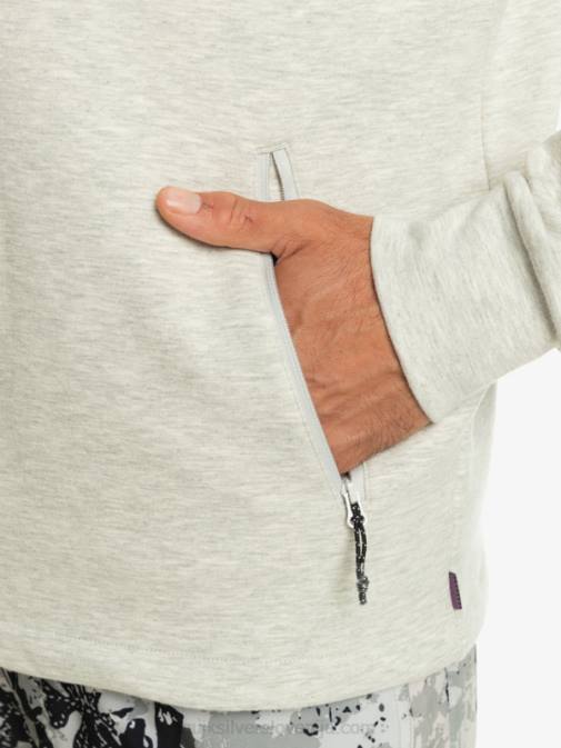 Quiksilver PJ4H1029 moški sivo vijolično vresje stopi s kapuco
