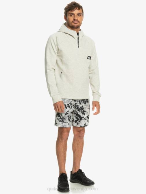 Quiksilver PJ4H1029 moški sivo vijolično vresje stopi s kapuco