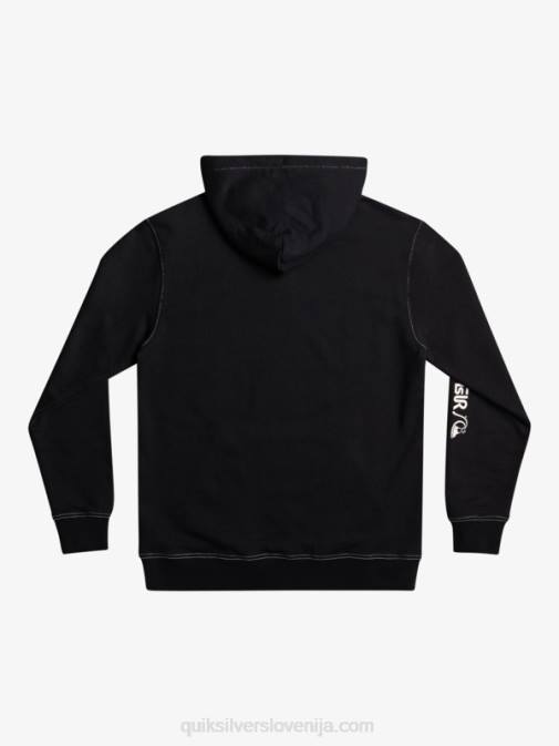 Quiksilver PJ4H1033 moški Črna originalni pulover s kapuco
