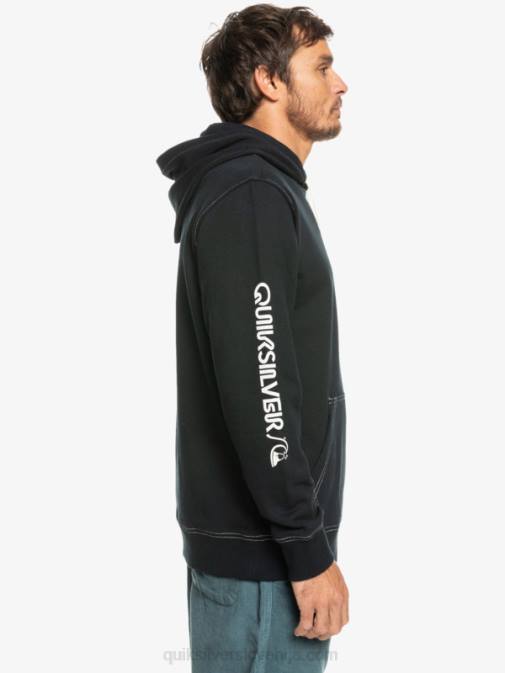 Quiksilver PJ4H1033 moški Črna originalni pulover s kapuco