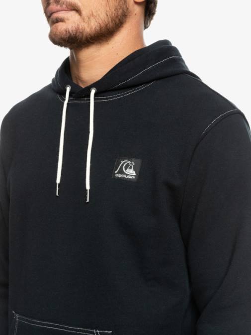 Quiksilver PJ4H1033 moški Črna originalni pulover s kapuco