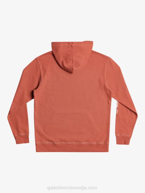 Quiksilver PJ4H1034 moški marsala originalni pulover s kapuco