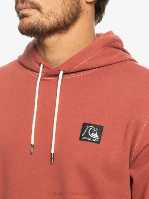 Quiksilver PJ4H1034 moški marsala originalni pulover s kapuco