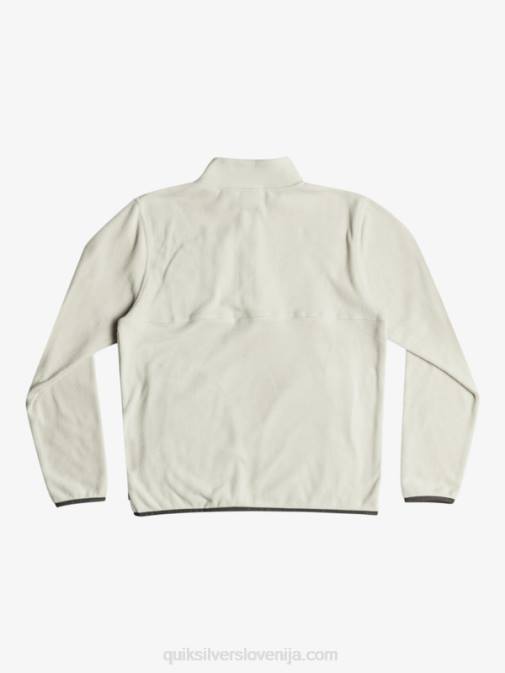 Quiksilver PJ4H1039 moški sivo vijolična no destination snap pulover iz flisa