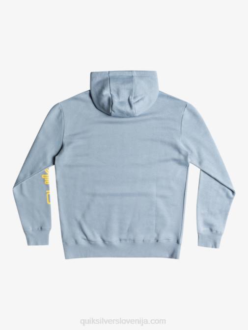 Quiksilver PJ4H1090 moški Črna zgornji del iz flisa s kapuco in logotipom omni