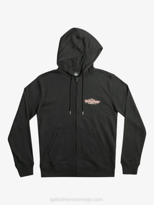 Quiksilver PJ4H1149 moški Črna words pulover s kapuco na zadrgo