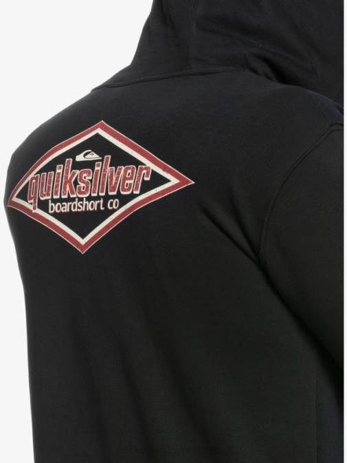 Quiksilver PJ4H1149 moški Črna words pulover s kapuco na zadrgo