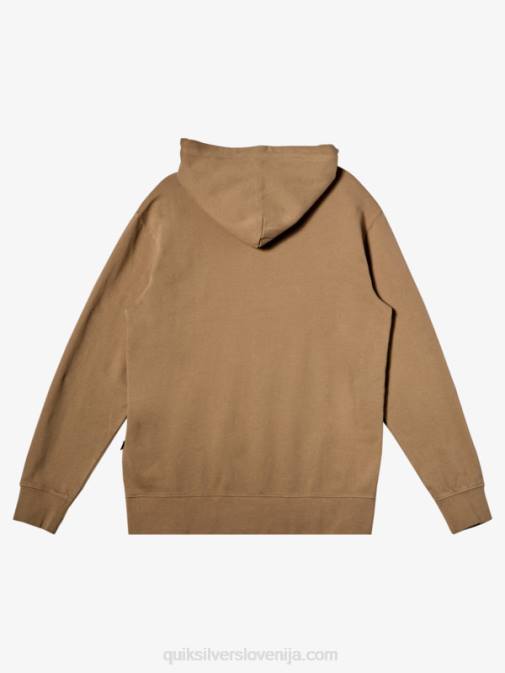 Quiksilver PJ4H1219 moški plaza taupe sladek kot pulover s kapuco
