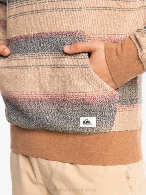 Quiksilver PJ4H1244 moški grozdni list velik otway odličen otway pulover s kapuco