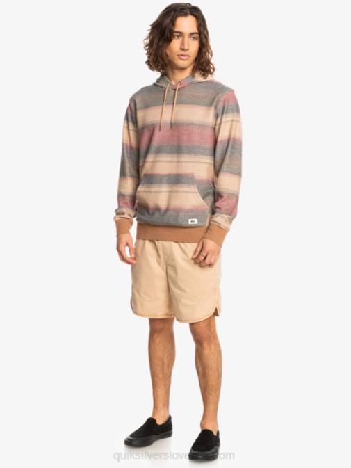 Quiksilver PJ4H1244 moški grozdni list velik otway odličen otway pulover s kapuco