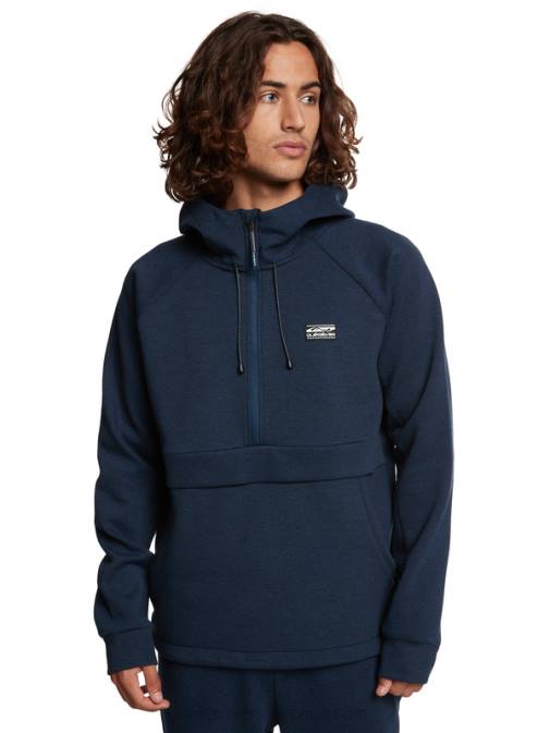 Quiksilver PJ4H1371 moški insignija modro resje stopi s kapuco s polzadrgo