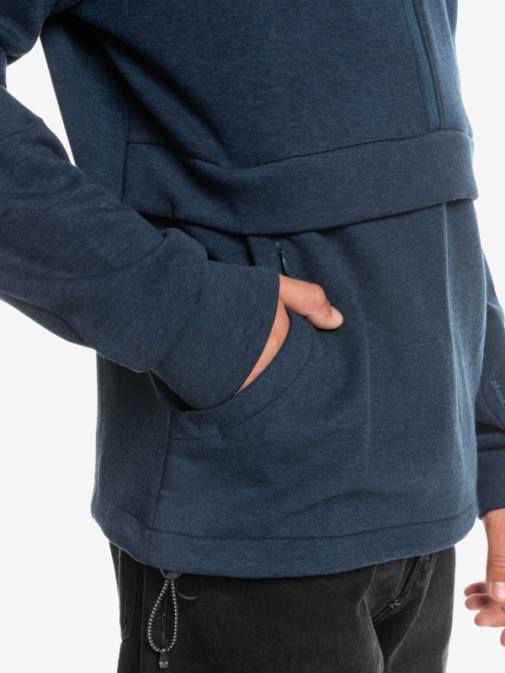 Quiksilver PJ4H1371 moški insignija modro resje stopi s kapuco s polzadrgo