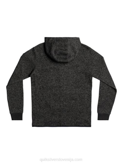 Quiksilver PJ4H1480 moški temno sivo vresje keller pulover s kapuco na zadrgo
