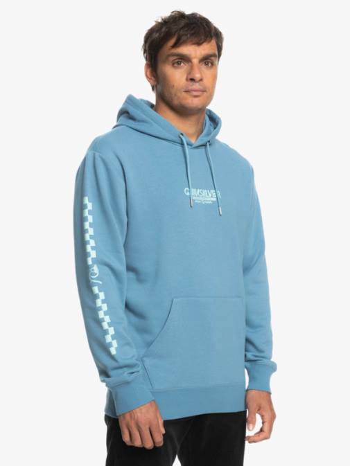 Quiksilver PJ4H1485 moški provansalski omni karirasti pulover s kapuco